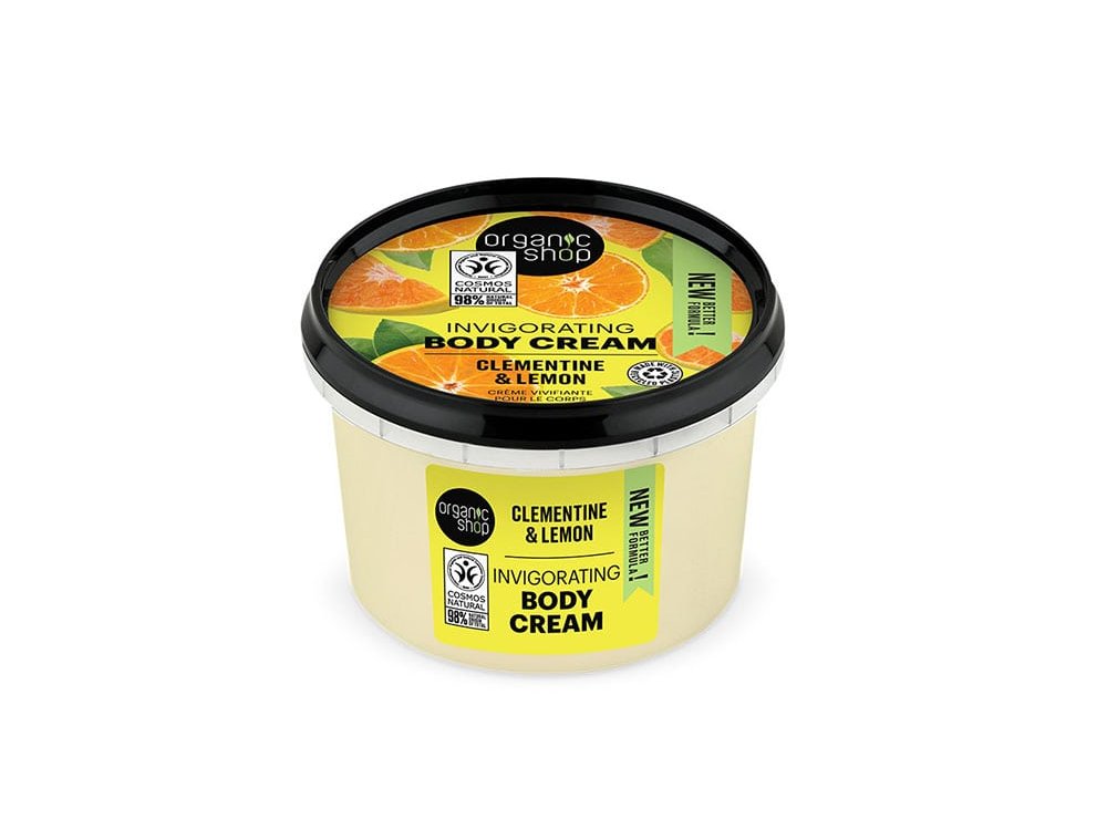 Natura Siberica Invigorating Body Cream Clementine & Lemon, Αναζωογονητική Κρέμα Σώματος, 250ml