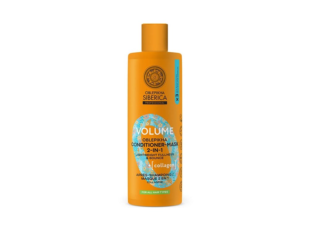 Natura Siberica Oblepikha Volume Conditioner Mask 2 in 1, Μαλακτικό Μαλλιών Εντατικής Ενυδάτωσης 2 σε 1, 400ml