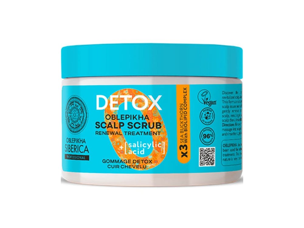 Natura Siberica Oblepikha Detox Scalp Scrub, Μαλλιών, 300ml