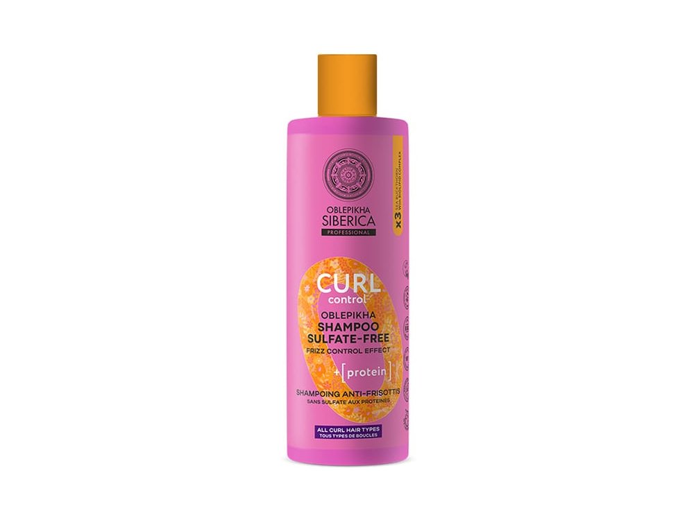 Natura Siberica Oblepikha Curl Control Shampoo Sulfate-Free, Σαμπουάν Μαλλιών για Μπούκλες Χωρίς Θειικά Άλατα, 400ml