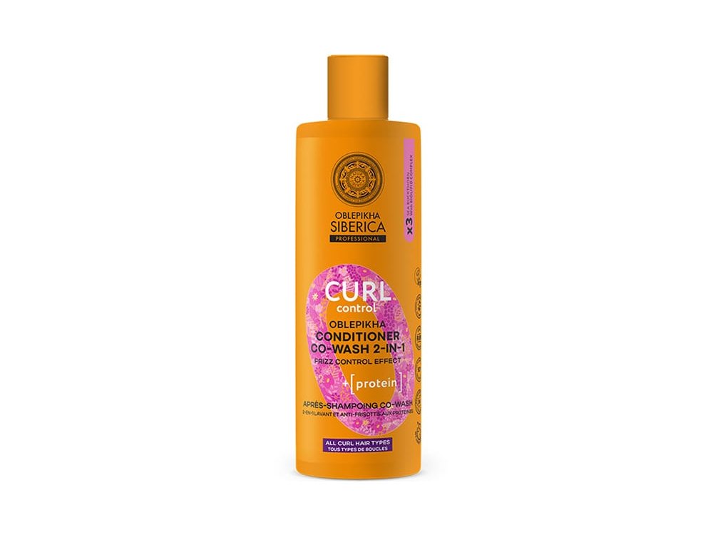 Natura Siberica Oblepikha Curl Control Conditioner Co-Wash 2 in 1, Μαλακτικό Μαλλιών Εντατικής Ενυδάτωσης 2 σε 1, 400ml