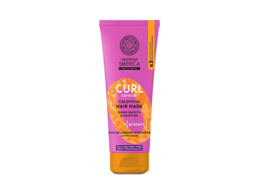 Natura Siberica Oblepikha Curl Control Hair Mask, Μάσκα Μαλλιών για Μπούκλες, 200ml