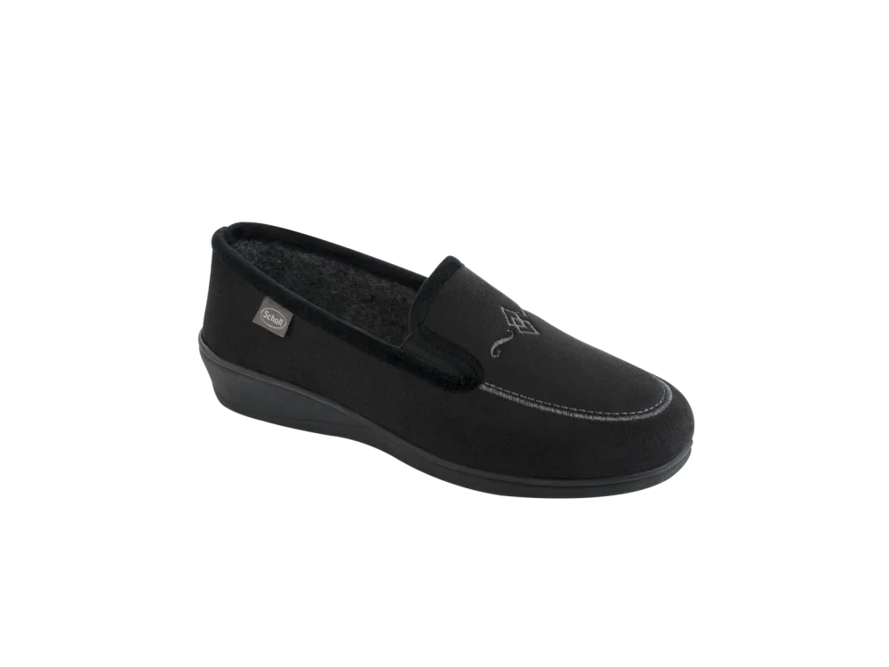 Scholl Tiguana, Γυναικεία Ανατομική Παντόφλα Χρώμα Μαύρο, Νο40