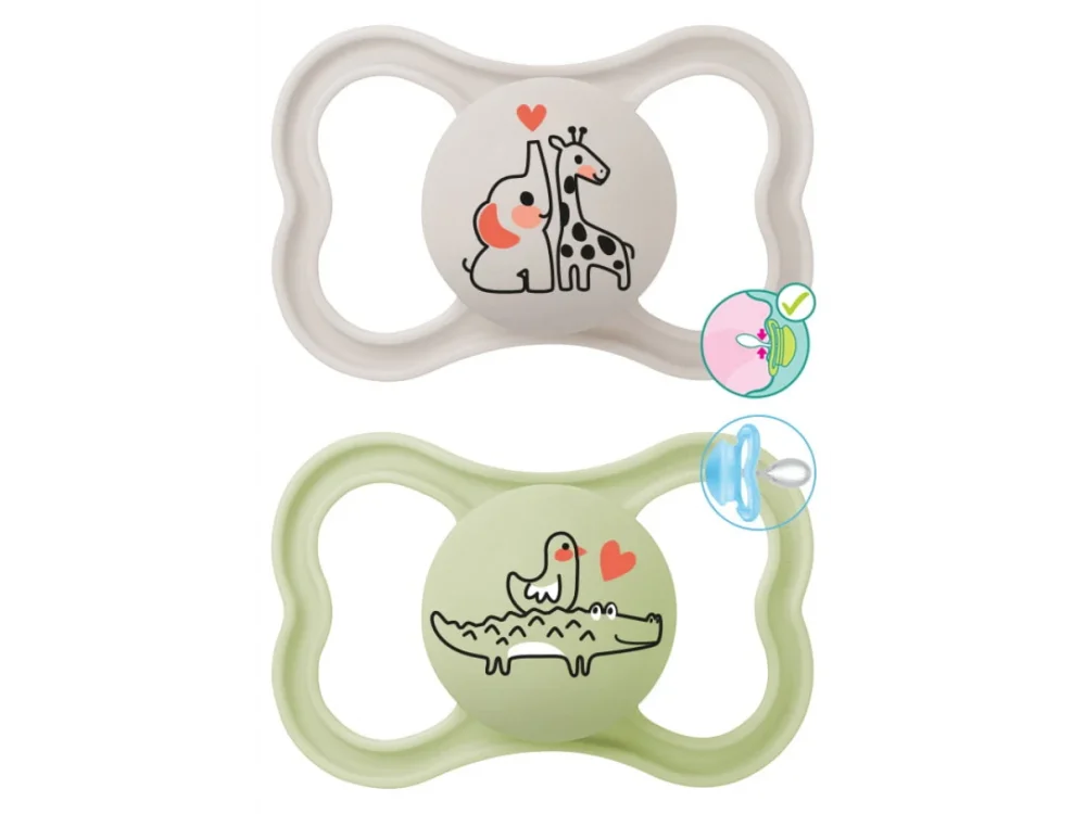 Mam Supreme, Πιπίλα Σιλικόνης 6-16m, 2τεμ