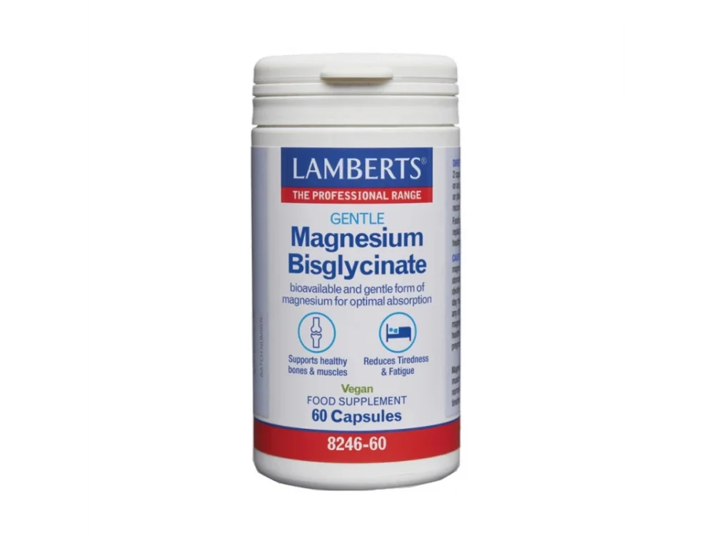 Lamberts Gentle Magnesium Bisglycinate, Δισγλυκινικό Μαγνήσιο, 60tabs
