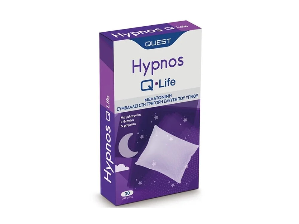 Quest Q-Life Hypnos Συμπλήρωμα Διατροφής για Χαλάρωση & Ποιοτικό Ύπνο, 30tabs