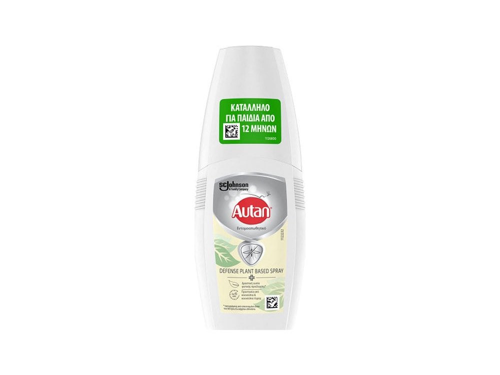 Autan Defence Plant Based Spray, Εντομοαπωθητικό Προστατευτικό Σπρέι Κατά των Κουνουπιών, 100ml