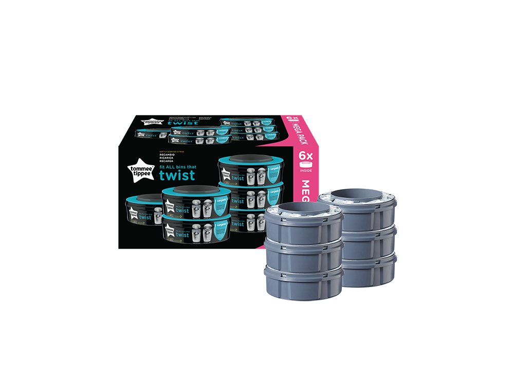 Tommee Tippee Twist & Click Ανταλλακτικά Κάδου Απόρριψης Πάνας, 6τμχ
