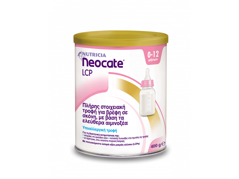 Nutricia Neocate LCP Βρεφικό Γάλα 0-12m+, 400gr