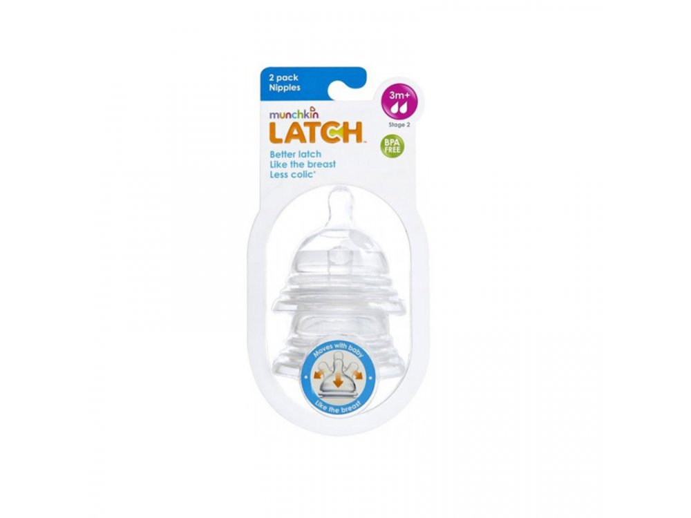 Munchkin Latch, Θηλή Φυσικής Κίνησης Stage 2 3m+, 2τμχ