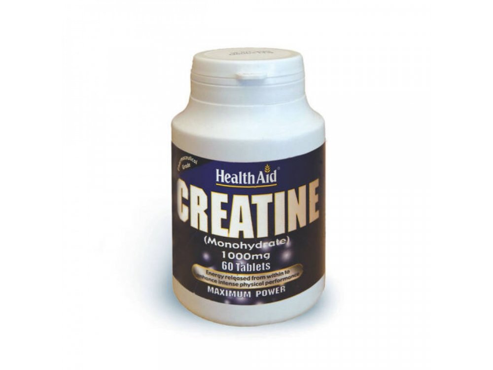 Health Aid Creatine Monohydrate 1000mg, 60tabs