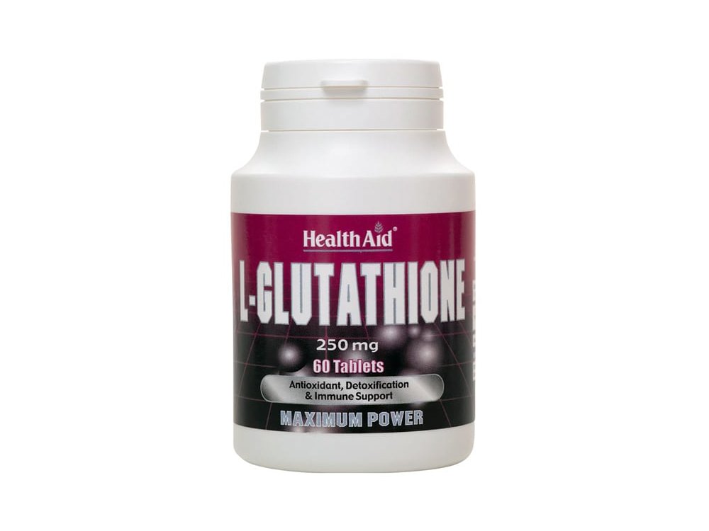Health Aid L-Glutathione 250mg Γλουταθειόνη Συμπλήρωμα Διατροφής Αντιοξειδωτικό και για το Ανοσοποιητικό, 60tabs
