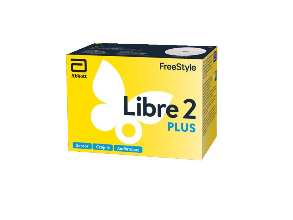 Abbott FreeStyle Libre 2 Plus Sensor, Αισθητήρας Παρακολούθησης Γλυκόζης, 1τμχ