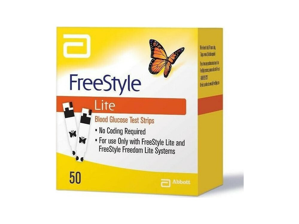 Abbott FreeStyle Lite, Ταινίες μέτρησης Γλυκόζης αίματος, 50 τμχ