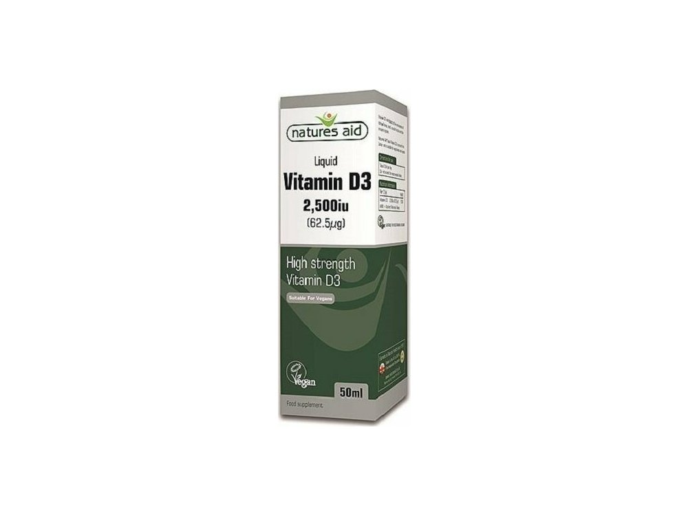 Nature's Plus Aid Vitamin D3 2500IU, Βιταμίνη D3, 50ml