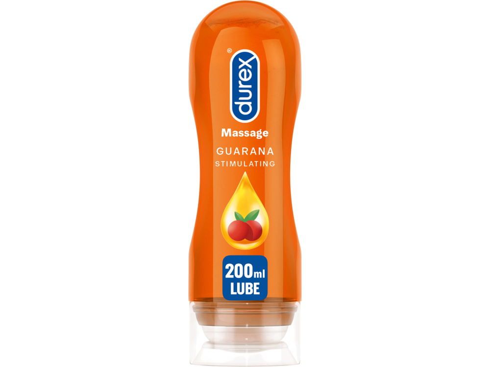 Durex Play Massage 2 σε 1 Guarana Διεγερτικό Gel για Μασάζ ή Χρήση ως Λιπαντικό με Guarana, 200ml