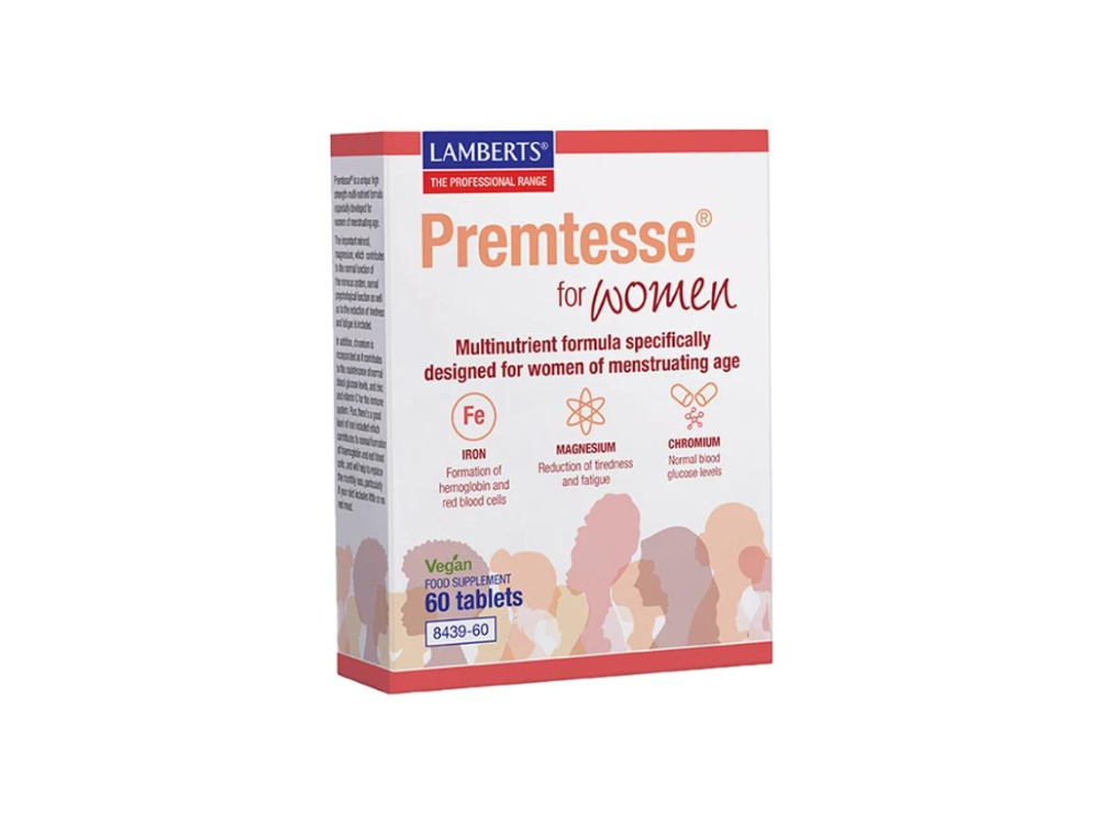 Lamberts Premtesse Πολυβιταμίνες για Γυναίκες στην Αναπαραγωγική Ηλικία με Προεμμηνορυσιακό Σύνδρομο PMS 60 Ταμπλέτες