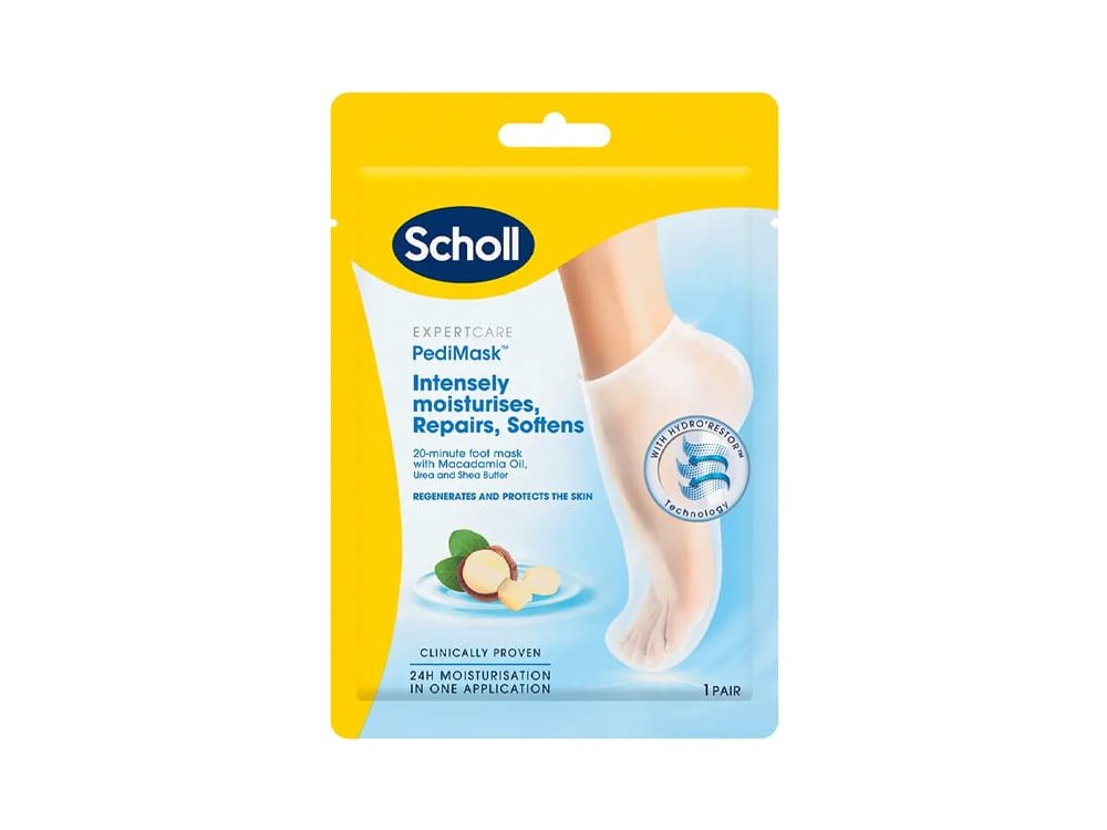 Dr. Scholl's PediMask Nourish, Μάσκα Βαθιάς Ενυδάτωσης για Ξηρά & Σκασμένα Πόδια, 1ζεύγος