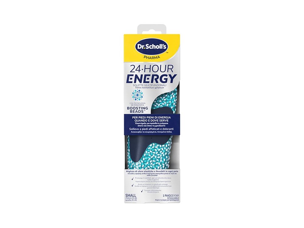 Dr.Scholl's 24-Hour, Energy Πάτοι Πολλαπλών Χρήσεων (Νο.Small) 35-40, 1ζευγάρι
