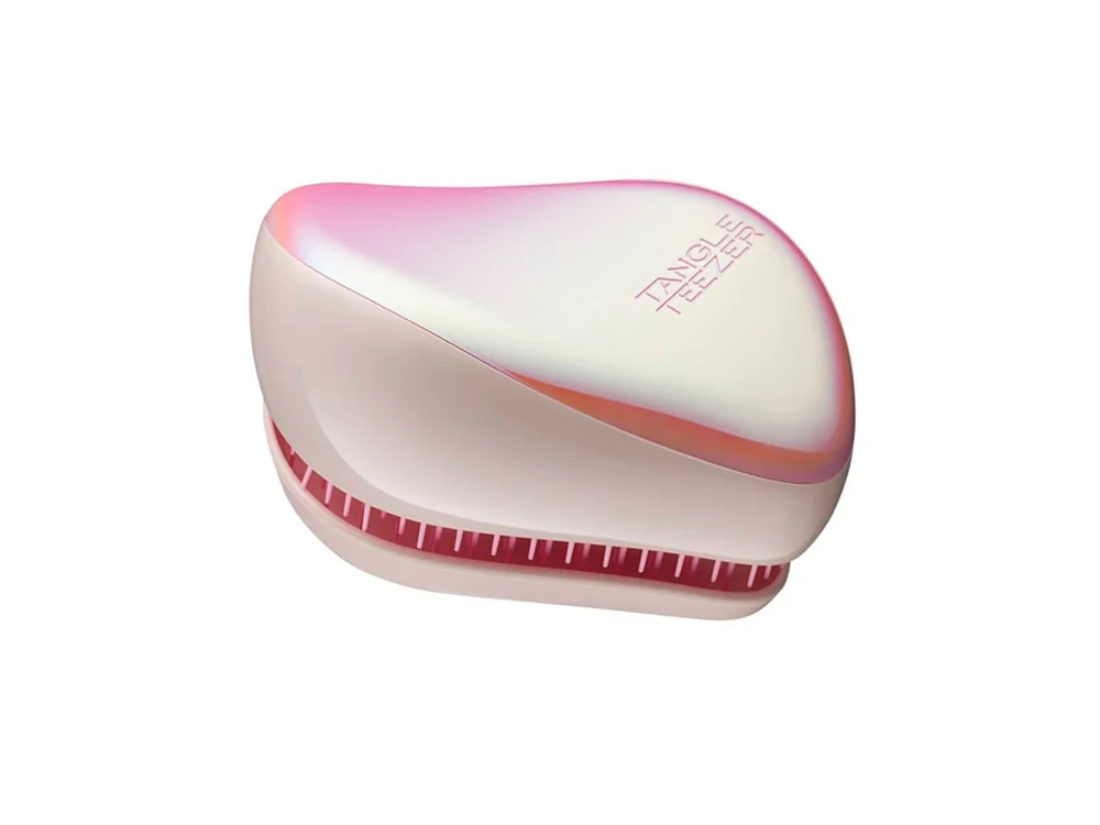 Tangle Teezer Compact Styler Holographic Pink, Πρωτοποριακή Βούρτσα Μικρού Μεγέθους, 1τμχ