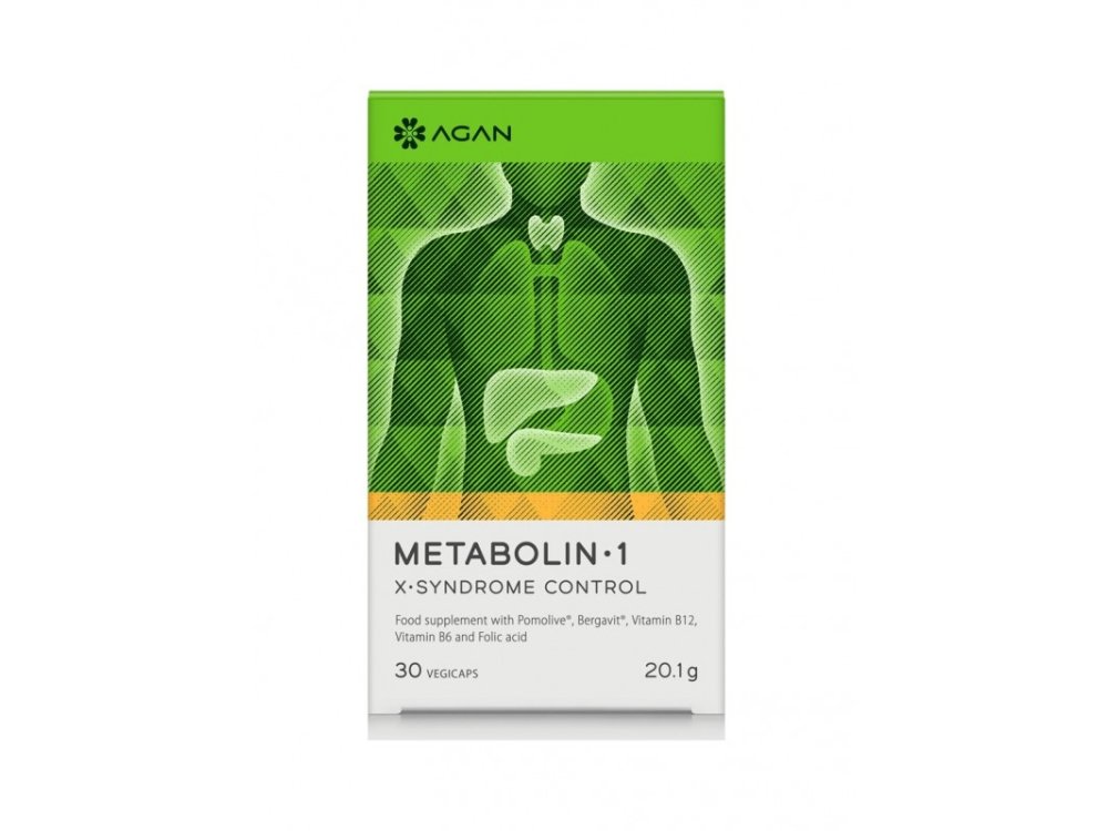 Agan Metabolin-1 Για την Πρόληψη & Αντιμετώπιση του Μεταβολικού Συνδρόμου, 30vcaps