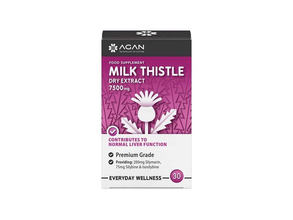 Agan Milk Thistle Γαϊδουράγκαθο 7500mg, 30vegicaps
