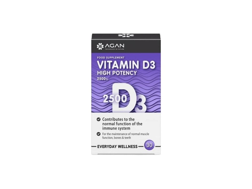 Agan Vitamin D3 2500 IU, 30 tabs