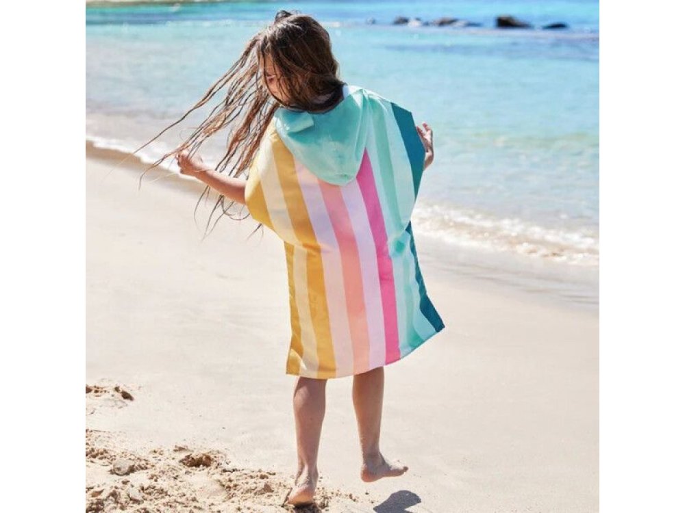 Dock & Bay Παιδικό πόντσο Quickdry Coastal Candy, Microfiber, για 3-5 ετών