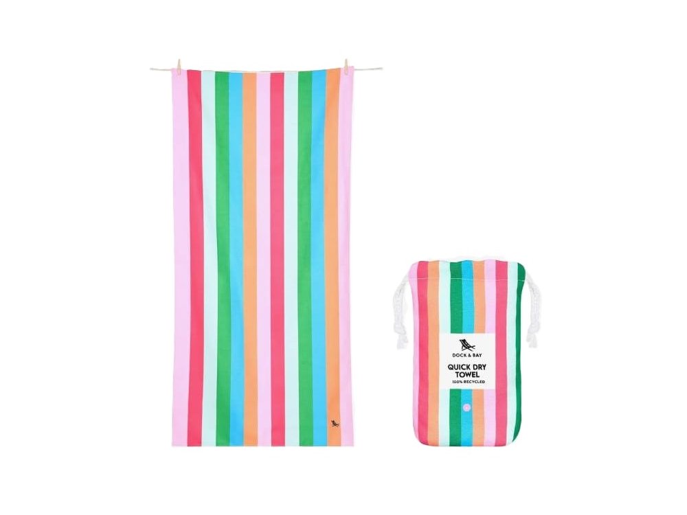 Dock & Bay: Πετσέτα θαλάσσης Quickdry Tutti Frutti Microfiber (Μικροϊνες) XL (200x90εκ.)