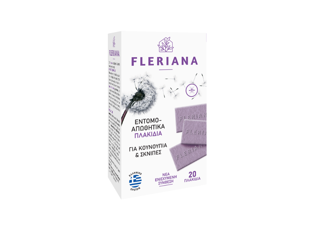 Fleriana Φυσικό Εντομοαπωθητικό σε Πλακίδια, 20τμχ