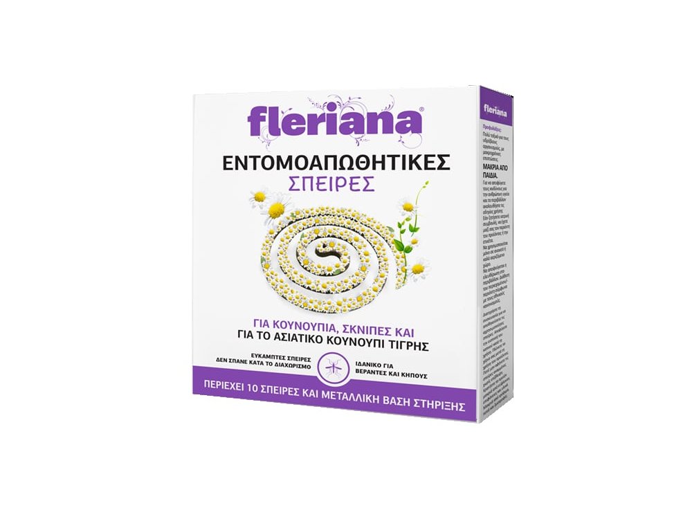 Fleriana Εντομοαπωθητικές Σπείρες, 10τεμ