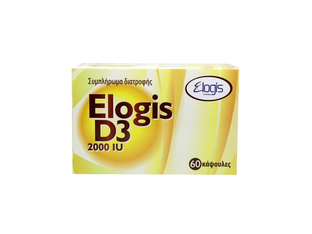 Elogis D3 2000IU Συμπλήρωμα Διατροφής με Βιταμίνη D3, 60caps
