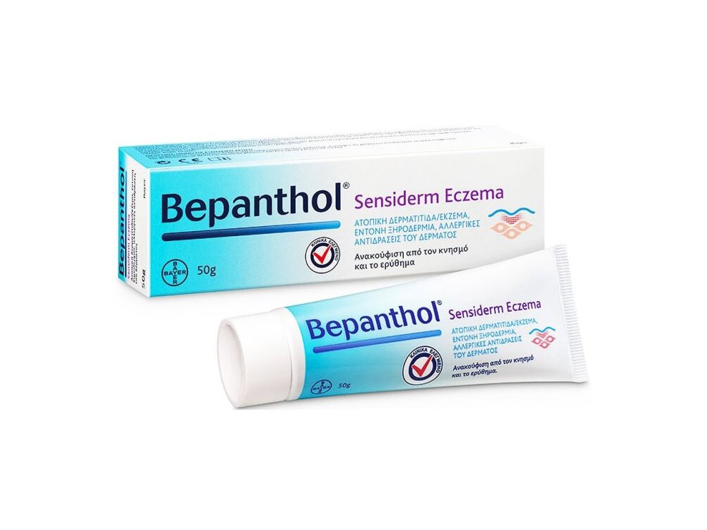 Bepanthol Sensiderm Eczema Κρέμα για την Ανακούφιση από τον Κνησμό & το Ερύθημα, για Βρέφη, Παιδιά & Ενήλικες, 50gr