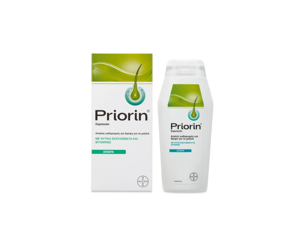 Priorin Σαμπουάν με Φυτικά Εκχυλίσματα & Βιταμίνες κατά της Τριχόπτωσης για Λιπαρά Μαλλιά, 200ml