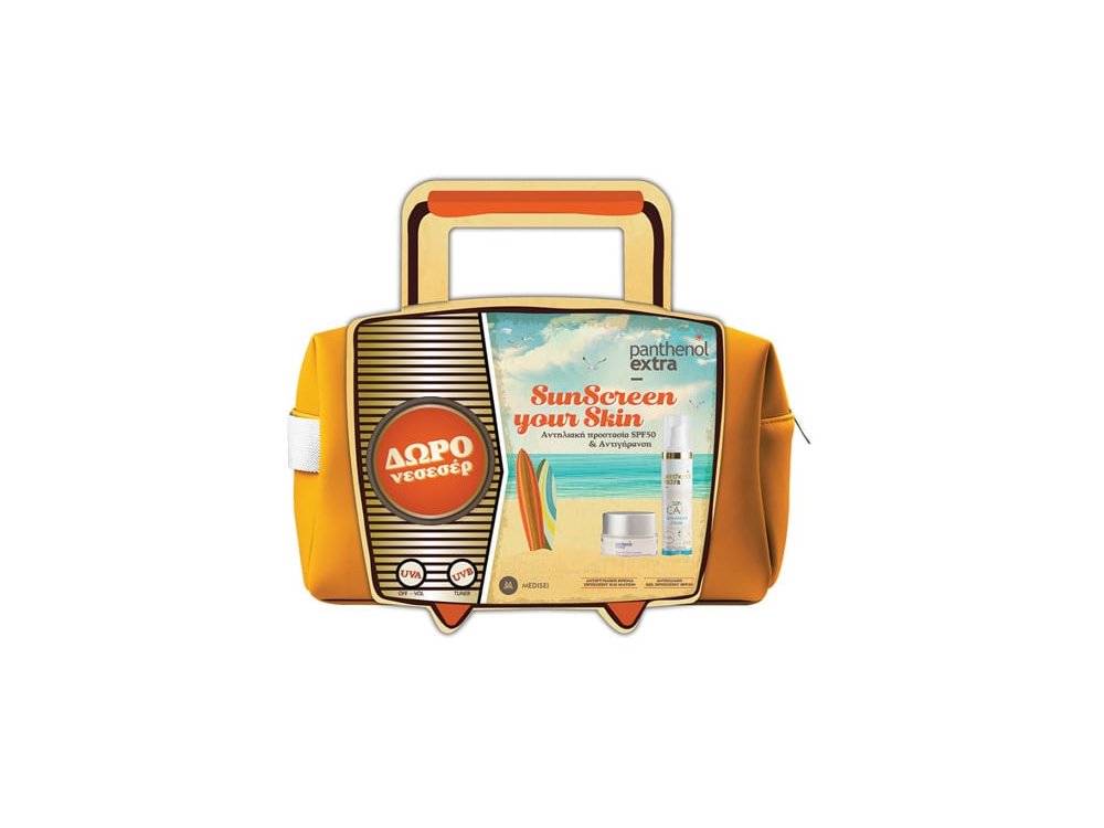 Panthenol Extra Πακέτο Προσφοράς SunScreen Your Skin με Sun Care Diaphanous SPF30, Διάφανο Αντηλιακό Gel Προσώπου, 50ml & Face & Eye Cream Αντιρυτιδική Κρέμα για Πρόσωπο & Μάτια, 50ml