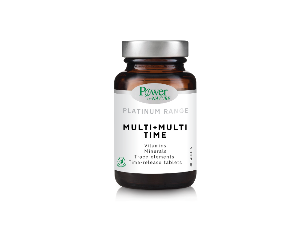 Power Health Classics Platinum Range Multi + Multi Time, Ισχυρή Πολυβιταμίνη, 30 tabs