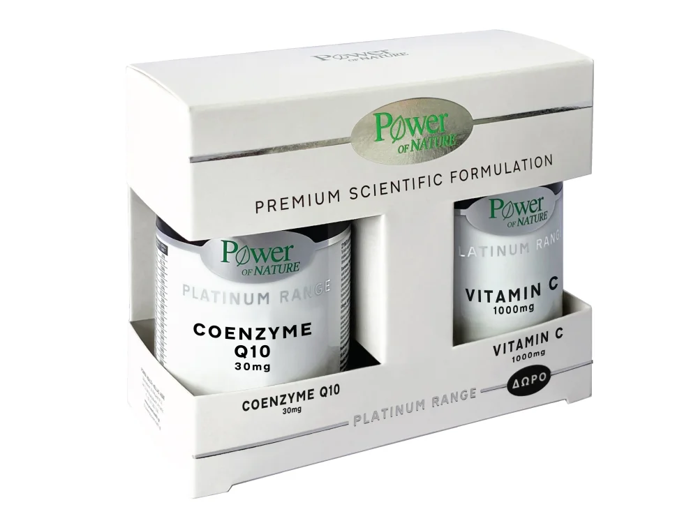 Power Health Set Platinum Range Coenzyme Q10 30mg, 30caps & Δώρο Platinum Range Vitamin C 1000mg, 20caps