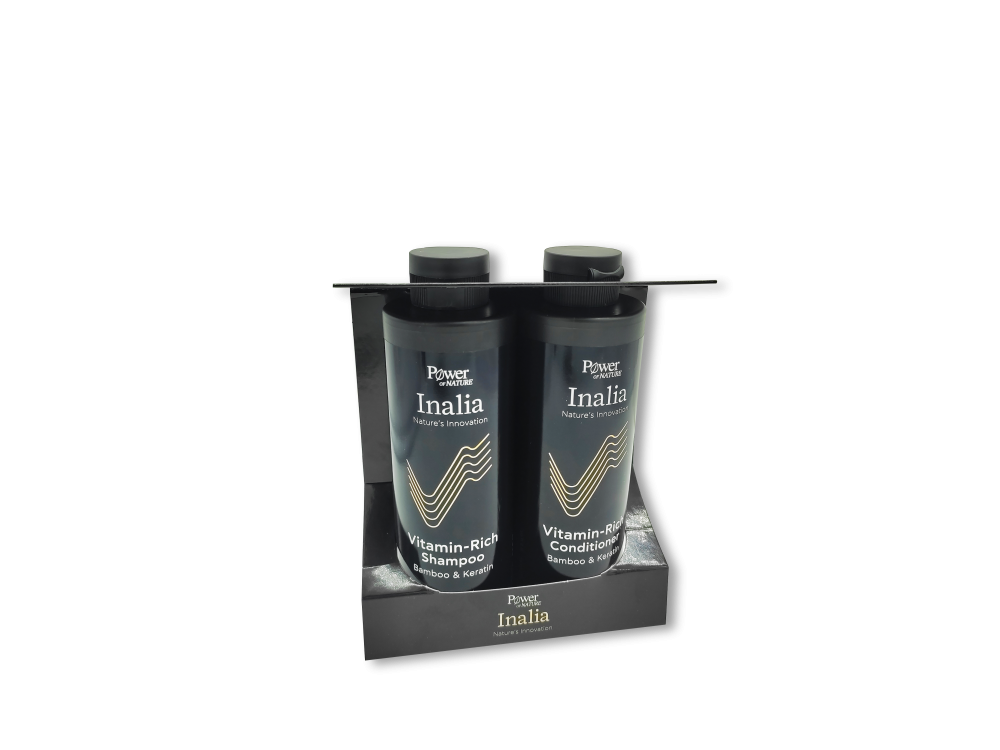 Power Of Nature Set Inalia Vitamin Rich Σαμπουάν, Conditioner με Εκχύλισμα Μπαμπού & Κερατίνης, 2x250ml, 1σετ