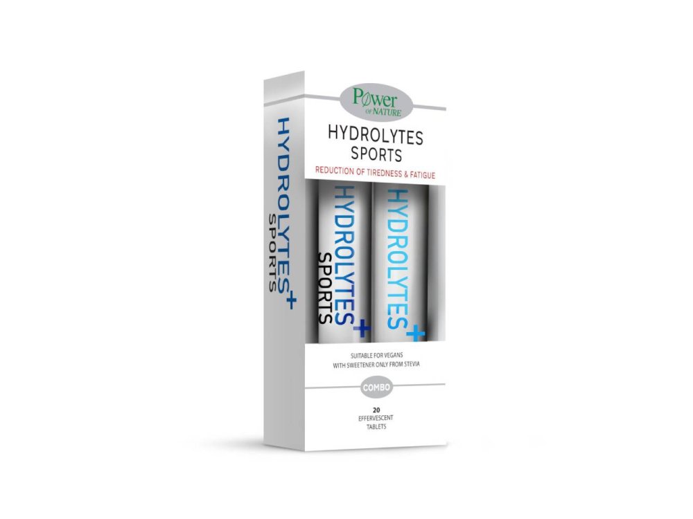 Power of Nature Hydrolytes Plus Sports, 20eff.tabs & Hydrolytes Plus, 20 eff.tabs, 1σετ