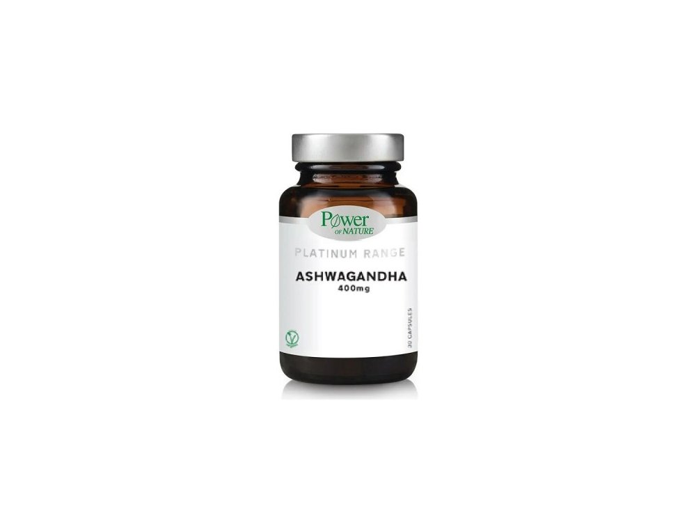 Power of Nature Platinum Range Ashwagandha 400mg, 30caps