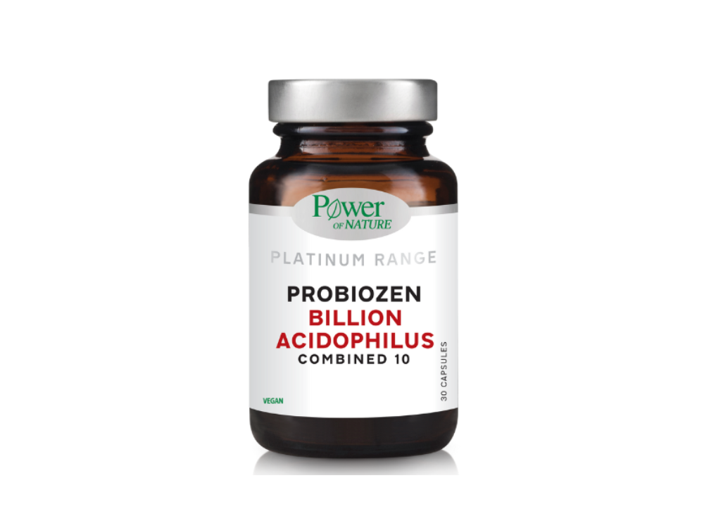 Power of Nature Platinum Range Probiozen Billion Acidophilus Combined 10, Προβιοτικά, 30caps