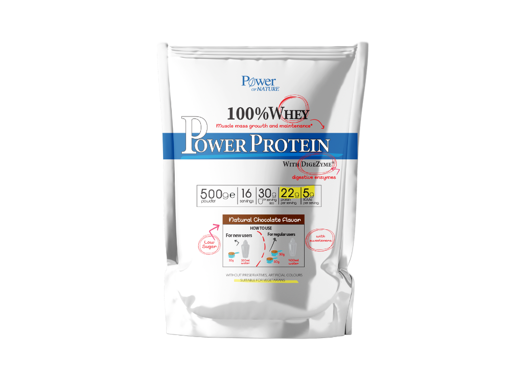 Power of Nature 100% Whey Power Protein Chocolate, 500g