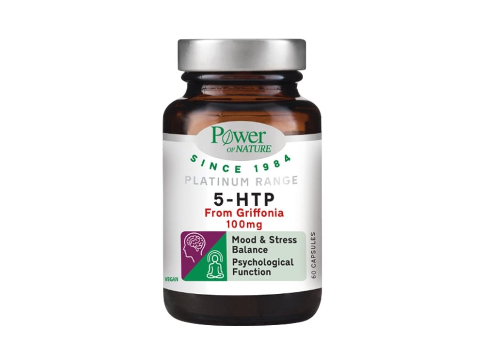 Power Health Platinum Range 5-HTP 100mg για Ψυχολογική Ισορροπία 60 Κάψουλες