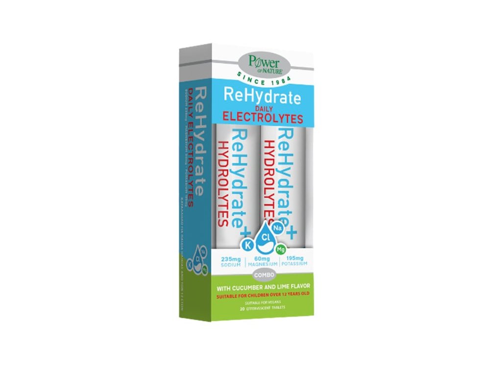 Power Health Electrolytes Rehydrate 2χ20 Αναβράζοντα Δισκία