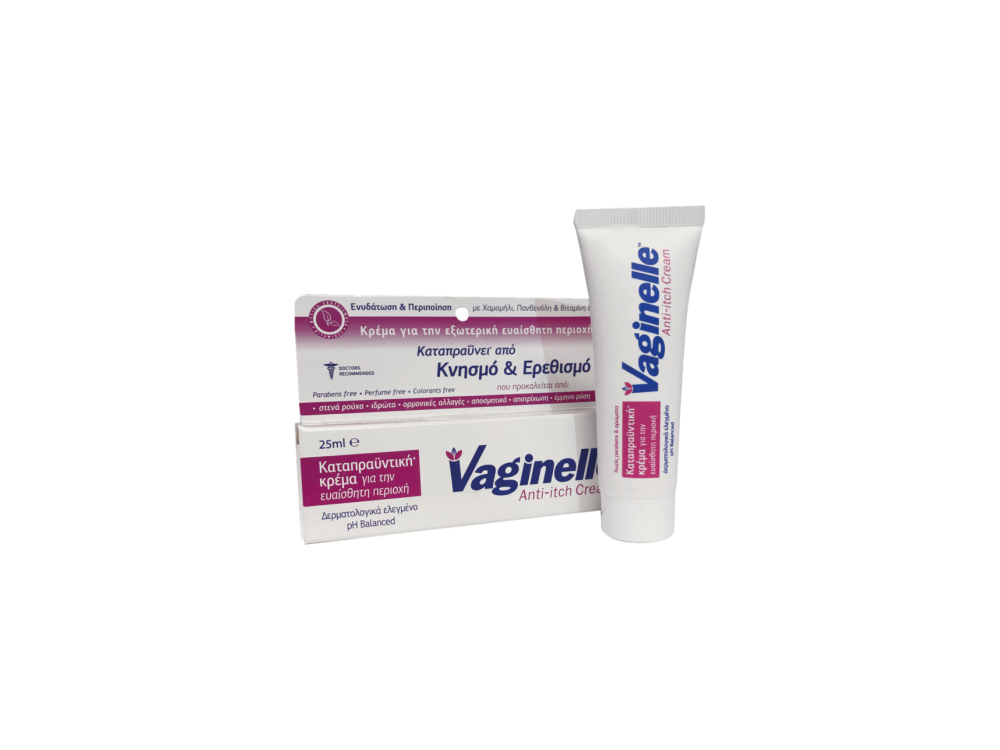 Wellcon Vaginelle Anti Itch Cream Καταπραϋντική Κρέμα για την Ευαίσθητη Περιοχή, 25ml