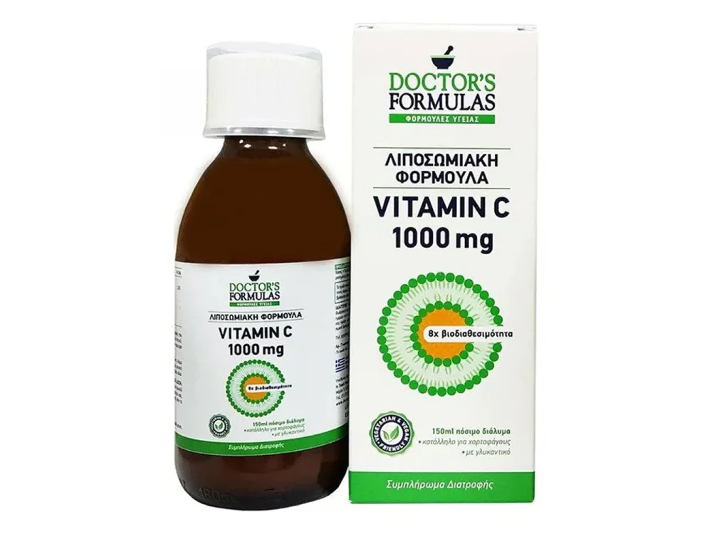 Doctor's Formulas Vitamin C 1000mg Λιποσωμιακή Φόρμουλα, 150ml