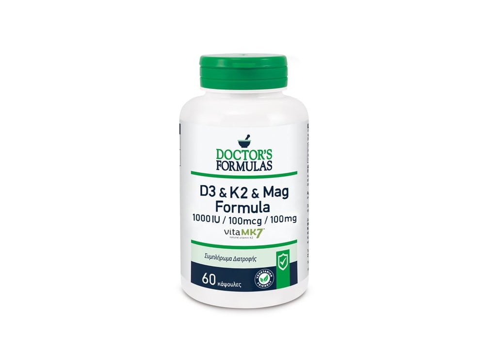 Doctor's Formulas D3 & K2 & Mag Formula, 60caps