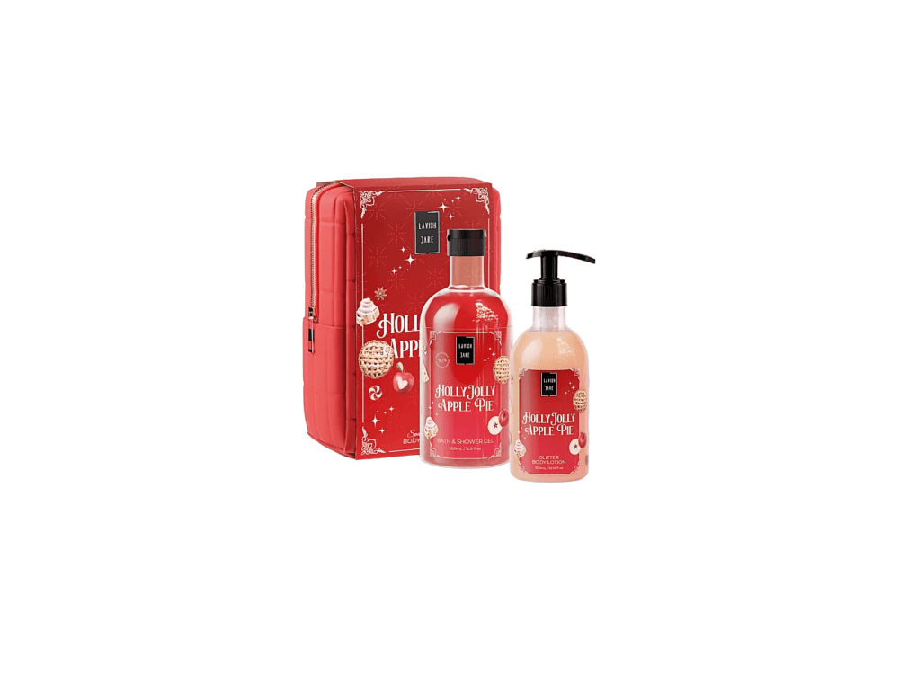 Lavish Care Holly Jolly Apple Pie Christmas Set Αφρόλουτρο 500ml & Κρέμα Σώματος 300ml, 1σετ