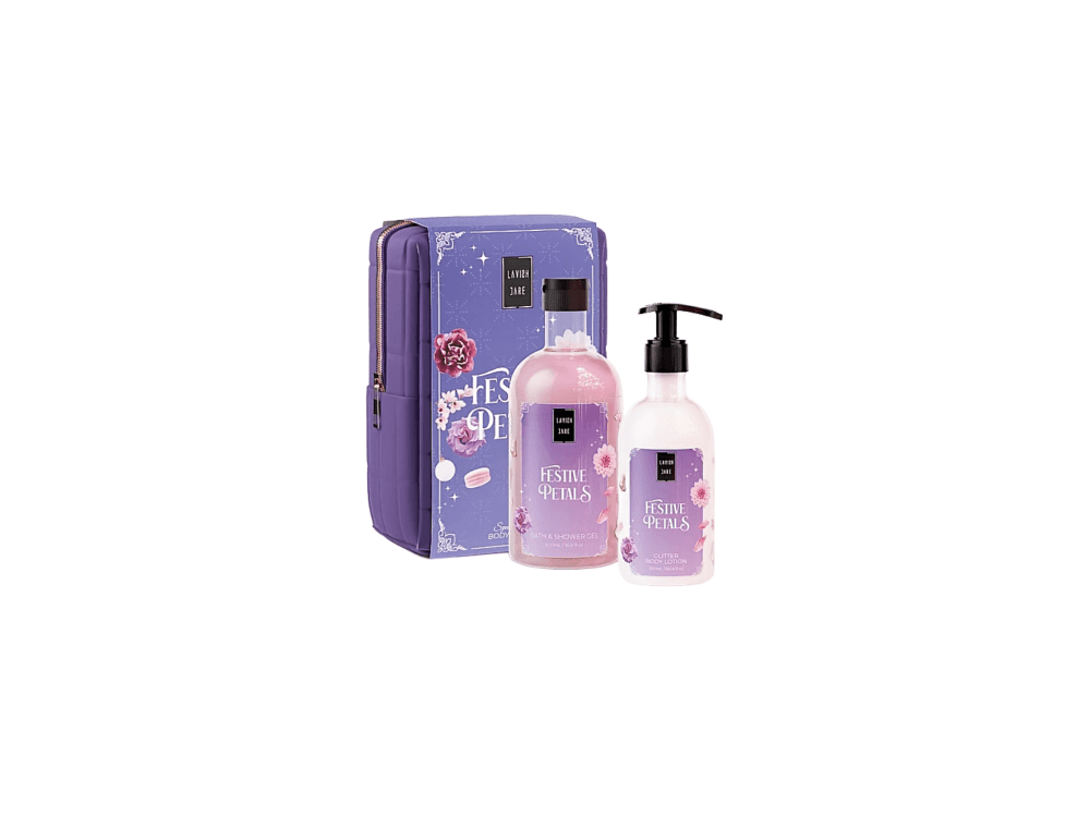 Lavish Care Festive Petals Christmas Set Αφρόλουτρο 500ml & Κρέμα Σώματος 300ml, 1σετ