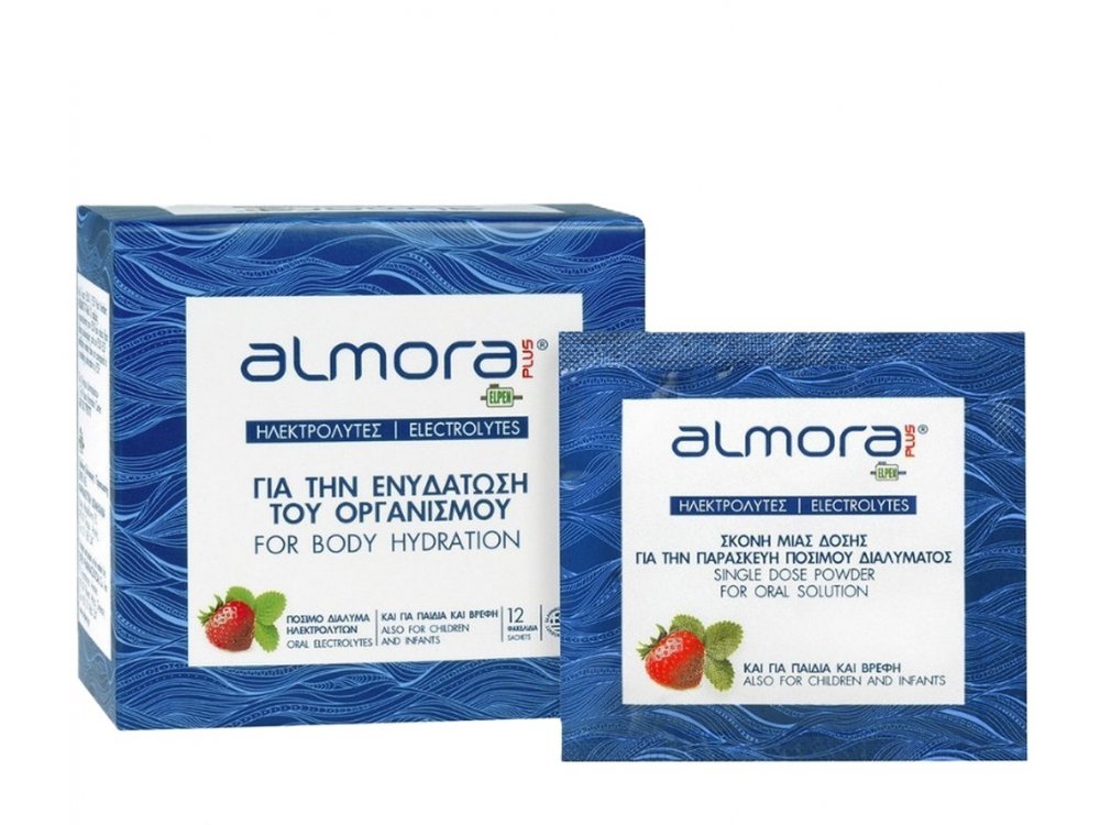 Almora Plus Ηλεκτρολύτες για την Ενυδάτωση του Οργανισμού, 12 φακελάκια